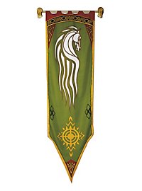 Bannière de Rohan verte - Seigneur des anneaux