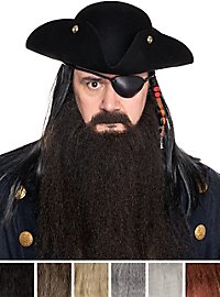 Barba De Pirata Blackbeard Con Barba Completa Y Bigote