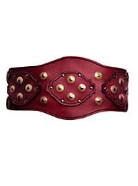 Barbarian Leather Belt red 
