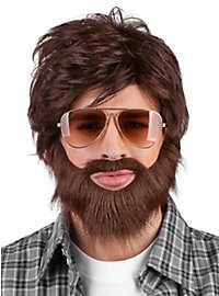 Barbe et perruque de hipster
