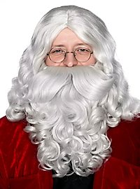 Barbe et perruque de Père Noël deluxe