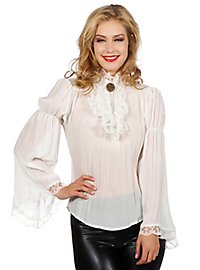 Baroque Blouse Cream White