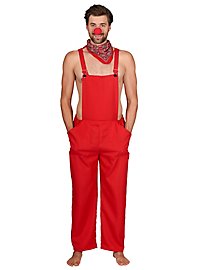 Basic tuinbroek rood