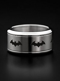 Batman - Emblem Ring rotierend silber