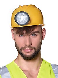 Bauarbeiterhelm mit Lampe