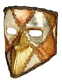 Bauta scacchi tre folglie - Maschera veneziana