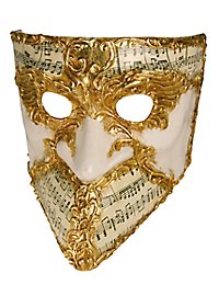 Bauta stucco musica Venetian Mask