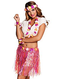 Beach costume Hawaii pink-orange