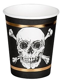 Bicchiere di carta pirata 6 pezzi
