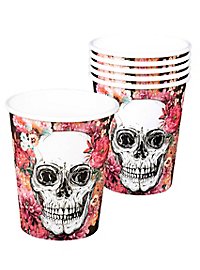 Bicchieri di carta Dia de los Muertos 10 pezzi