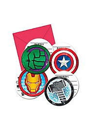 Biglietti d'invito Mighty Avengers 6 pezzi