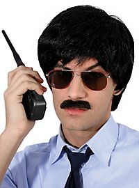 Bigote Detective Con Pelo Natural