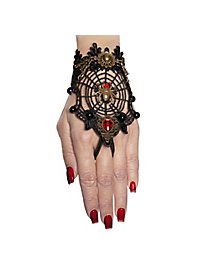 Bijoux de main gothique araignée