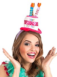Birthday cake headband