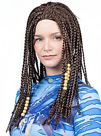 Blå Stammekrigerin Paryk