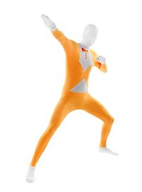 Blacklight Morphsuit Tuxedo orange Full Body Costume