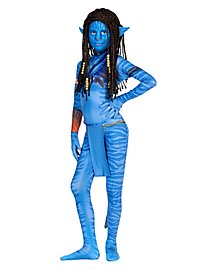 Blaue Stammeskriegerin Kostüm für Mädchen