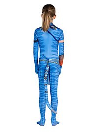 Blauw stammenkriegster kostuum voor meisjes