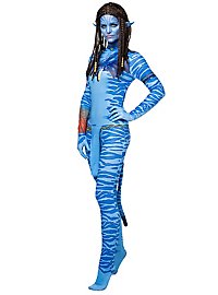 Blauw stammenkriegster kostuum voor vrouwen