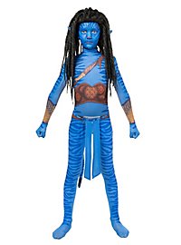 Blauw stammenkrijer kostuum voor jongens