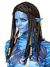 Blauwe stammenkriegster pruik