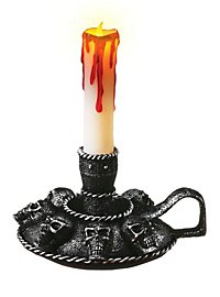 Bleeding Candle LED Candle Holder Halloween Decoration