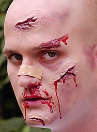 Blessures faciales désagréables - Blessures en latex à coller