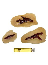 Blessures faciales désagréables - Blessures en latex à coller