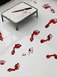 Blodige Fodspor – Dekorations-Klistermærker