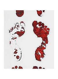 Blodige Fodspor – Dekorations-Klistermærker