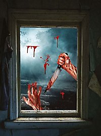 Blodige Morderhænder – Vindues-Klistermærke