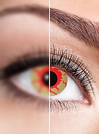 Bloodlust contact lens with dioptres