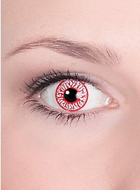 Bloodshot Kontaktlinsen weiß mit roten Adern