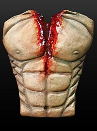 Bloody torso made of latex