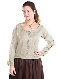 Blouse médiévale à lacets - Madeleine