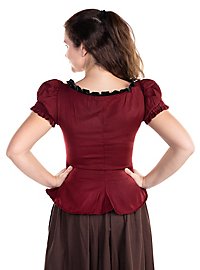 Blouse médiévale à manches courtes - Kristin