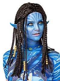 Blue tribal warrior wig