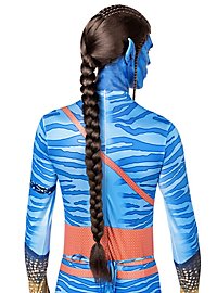 Blue tribal warrior wig with braid