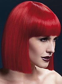 Blunt Cut pruik rood