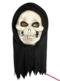 Blutende Scream Maske mit Kunstblut und Pumpe in Herzform Horrormaske Halloween 