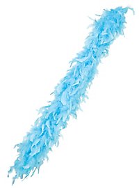 Boa De Plumas Turquesa