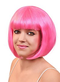 Bob hairstyle wig pink