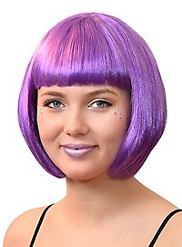 Bob hairstyle wig purple