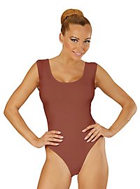 Body senza maniche marrone