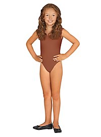 Body Sin Mangas Para Niños Marrón