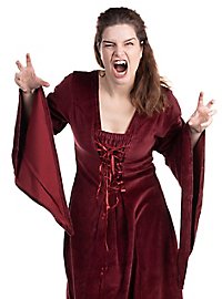 Bordeaux red vampire dress