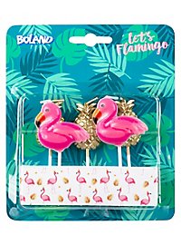 Bougies Flamingo & Ananas 5 pièces
