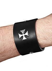 Bracelet en cuir avec croix