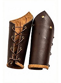 Bras d'armure de chevalier marron