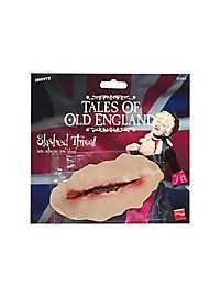 Breite Schnittwunde aus Latex